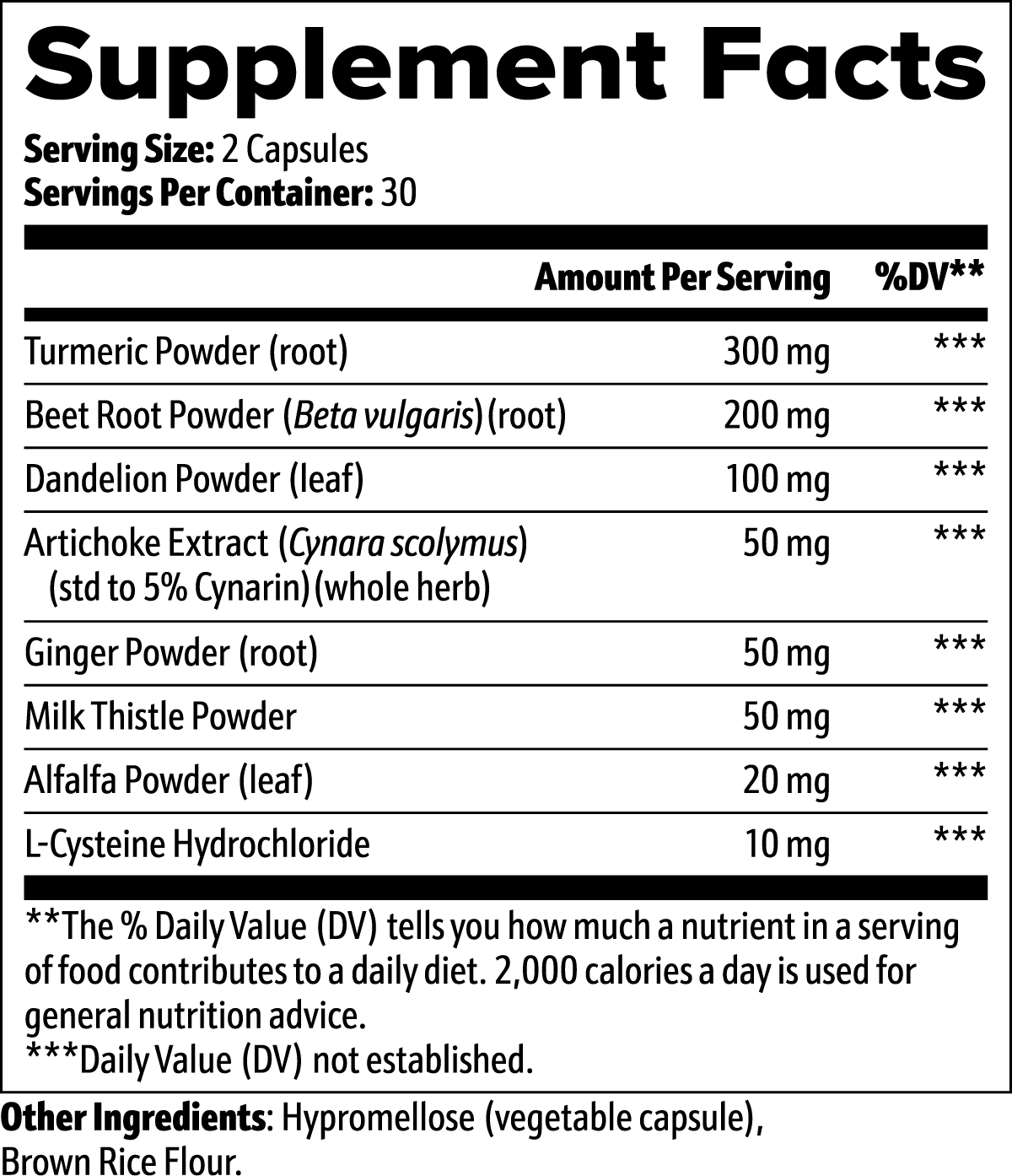 Liver Support Supplement | 60 Capsules